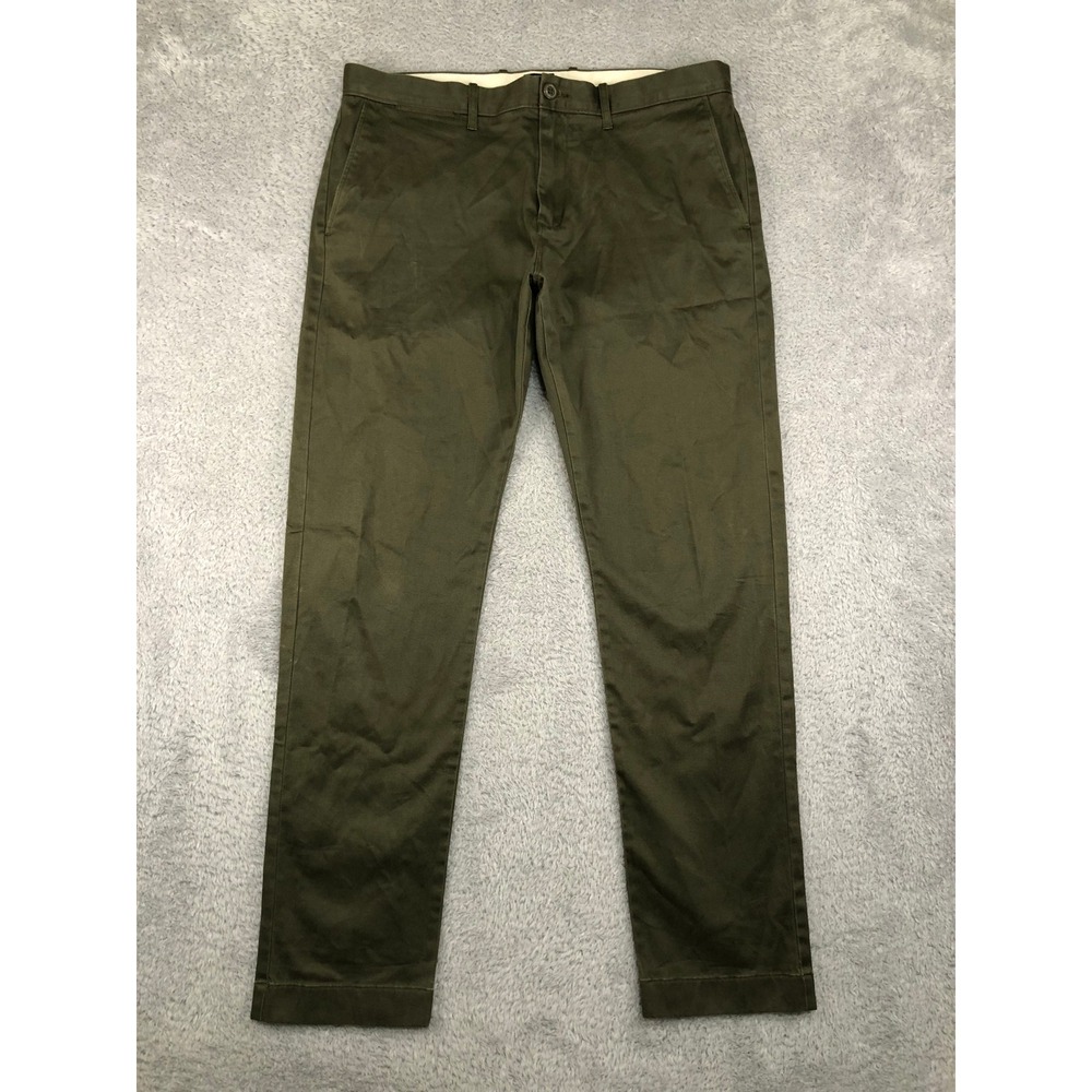 J.Crew Pants Mens 36x32 (Tag 34x32) Green 484 Stretch Chino